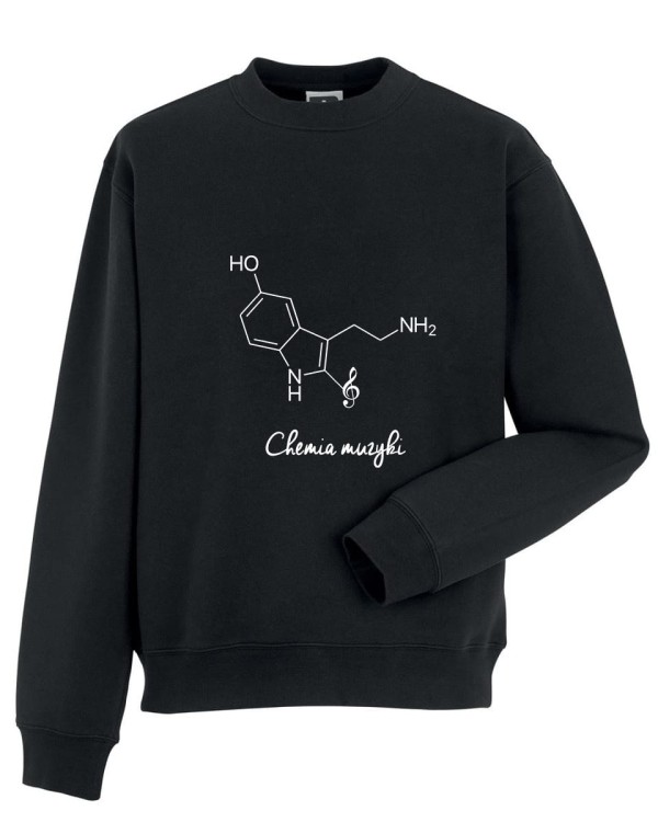 Chemia muzyki - Serotonina - Prezent dla muzyka - Bluza dla muzyka