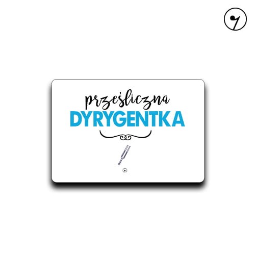 Prześliczna dyrygentka magnes