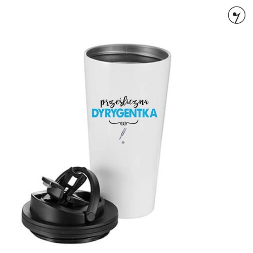 Prześliczna dyrygentka - Dyrygentka - Prezent dla dyrygentki - Kubek dyrygentki - Kubek termiczny - prezent dla muzyka - upominek dla muzyka - osemkowa.pl