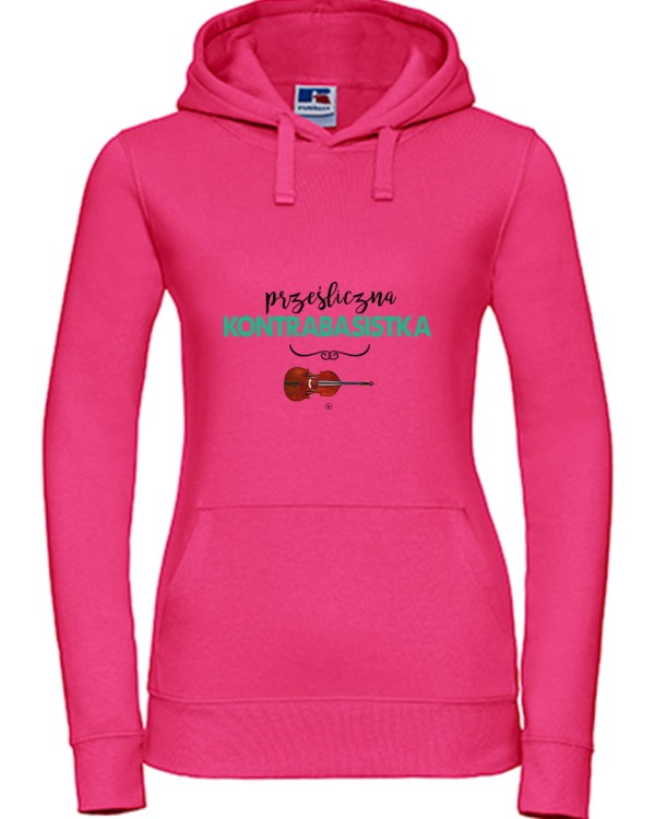 Kontrabas - Kontrabasistka - Prześliczna kontrabasistka - Prezent dla kontrabasistki - Bluza