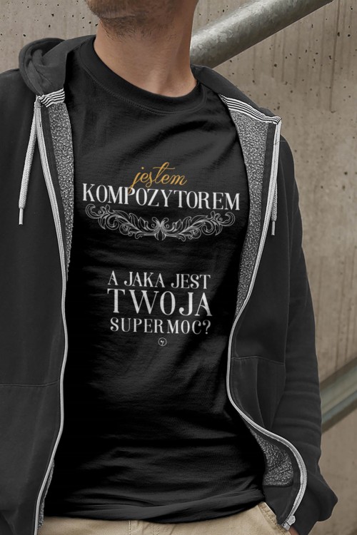 Kompozytor – Kompozytor supermoc - Prezent dla kompozytora – Prezent dla kompozytorki - Koszulka kompozytora – Koszulka - osemkowa.pl