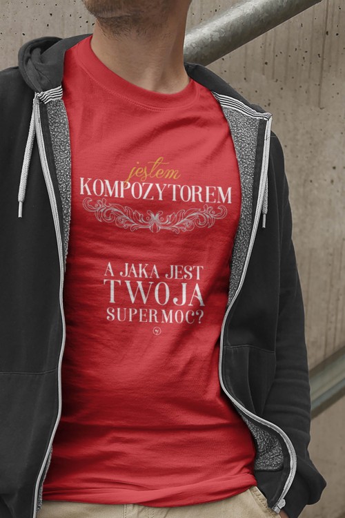 Kompozytor – Kompozytor supermoc - Prezent dla kompozytora – Prezent dla kompozytorki - Koszulka kompozytora – Koszulka - osemkowa.pl
