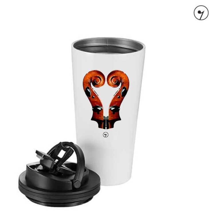 Serce - Wiolonczela - Altówka - Skrzypce - Kubek termiczny