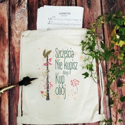 Obój - Szczęścia nie kupisz kup obój - Worek plecak