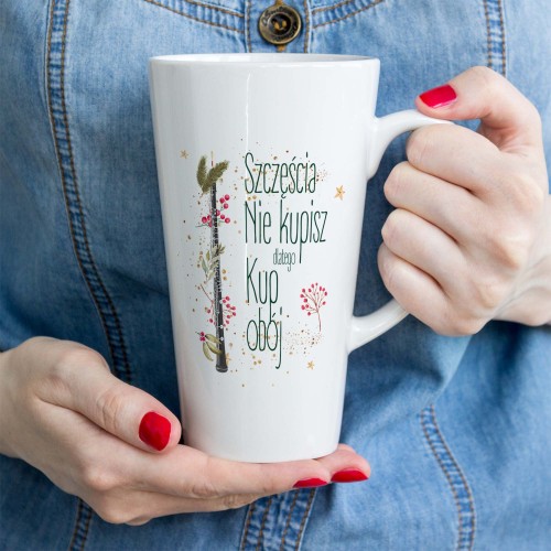 Obój - Szczęścia nie kupisz kup obój - Kubek latte