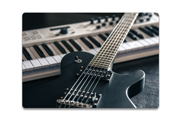 Gitara elektryczna - Gitarzysta - Gitarzystka - Podkładka pod myszkę