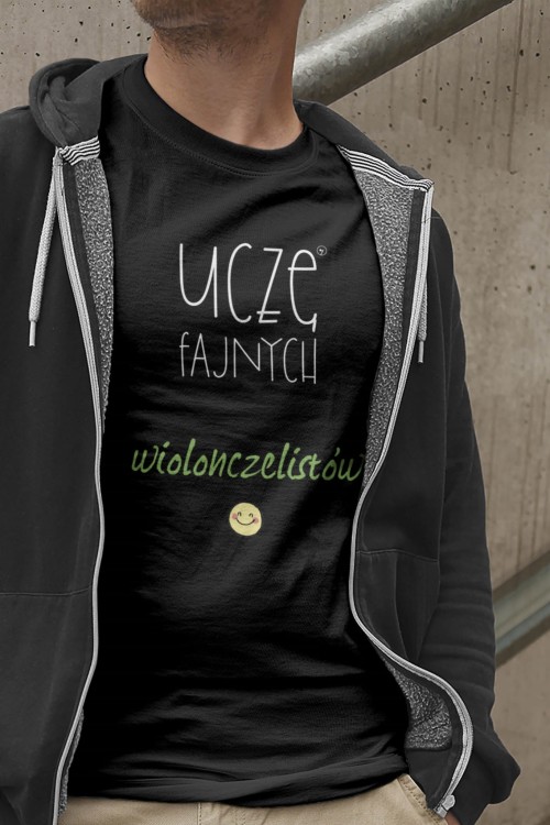 Wiolonczela - Uczę fajnych wiolonczelistów - Prezent dla nauczyciela wiolonczeli -Koszulka