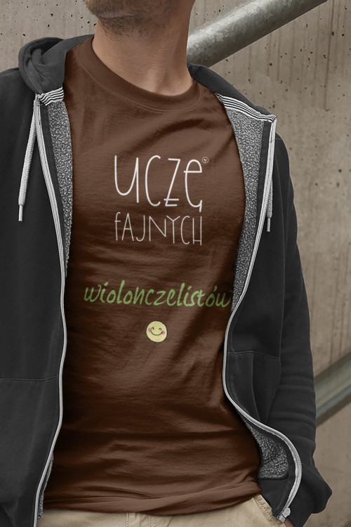 Wiolonczela - Uczę fajnych wiolonczelistów - Prezent dla nauczyciela wiolonczeli -Koszulka