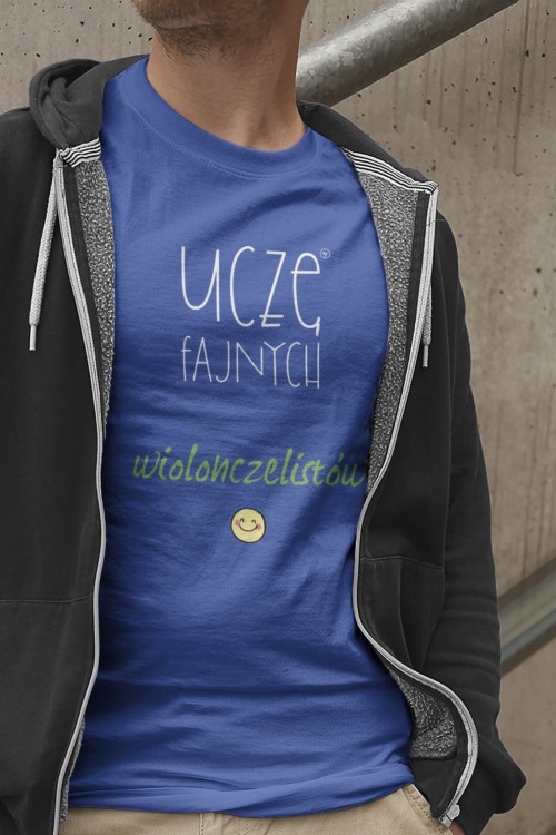 Wiolonczela - Uczę fajnych wiolonczelistów - Prezent dla nauczyciela wiolonczeli -Koszulka