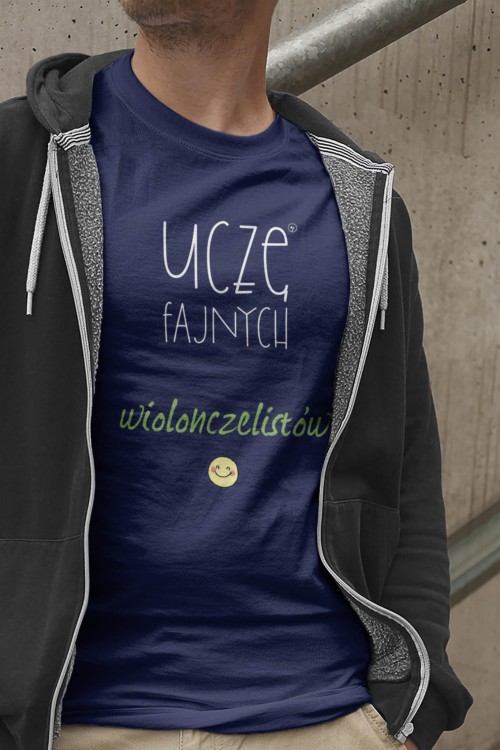 Wiolonczela - Uczę fajnych wiolonczelistów - Prezent dla nauczyciela wiolonczeli -Koszulka