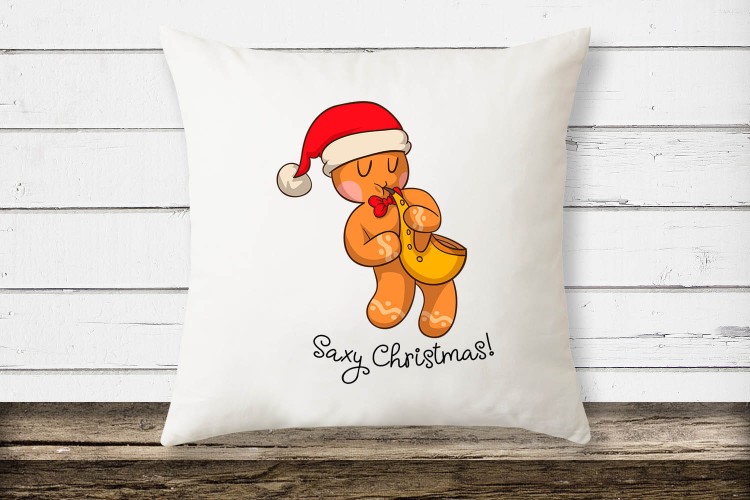 Ciastek - Saksofon - Saxy christmas - Poduszka