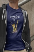 Saksofon - Saxophone is in the air - prezent dla saksofonisty - prezent dla saksofonistki - Koszulka