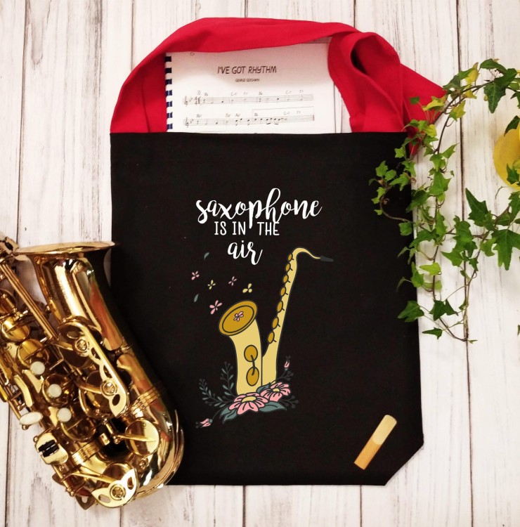 Saksofon - Saxophone is in the air - prezent dla saksofonisty - prezent dla saksofonistki