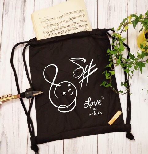Love Is in the Air - Walentynki - Prezent dla muzyka - Worek plecak