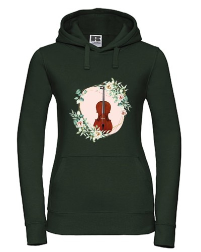 Wiolonczela - Kwiaty - prezent dla wiolonczelistki - prezent dla wiolonczelisty - Bluza