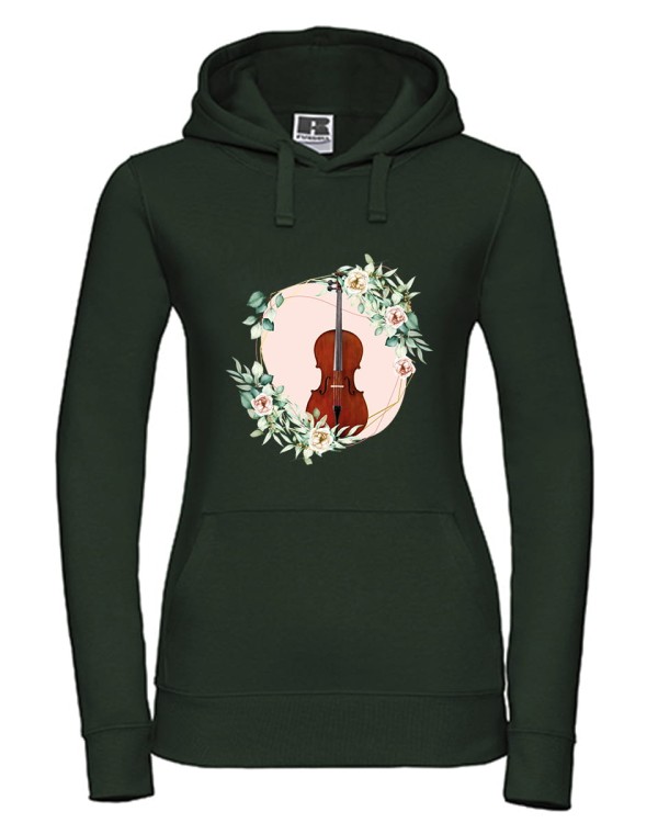 Wiolonczela - Kwiaty - prezent dla wiolonczelistki - prezent dla wiolonczelisty - Bluza