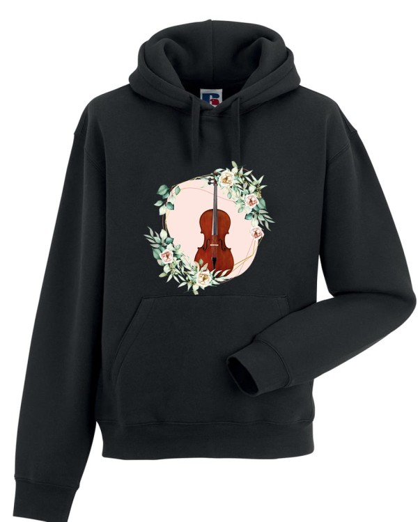 Wiolonczela - Kwiaty - prezent dla wiolonczelistki - prezent dla wiolonczelisty - Bluza