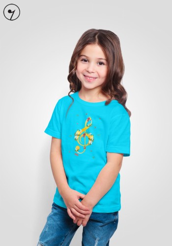 Klucz wiolinowy - Lato - Prezent dla muzyka - Koszulka dziecięca