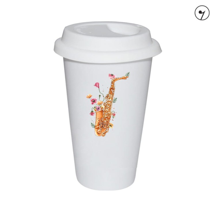 Saksofon - Maki - Prezent dla saksofonistki - Prezent dla saksofonisty - Tumbler