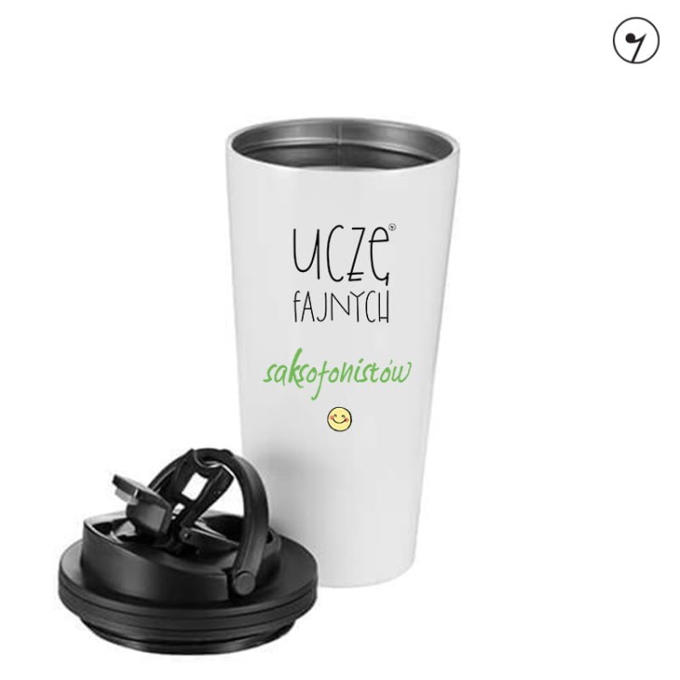 Nauczyciel – Saksofon - Uczę fajnych saksofonistów - prezent dla nauczyciela saksofonu - Kubek termiczny