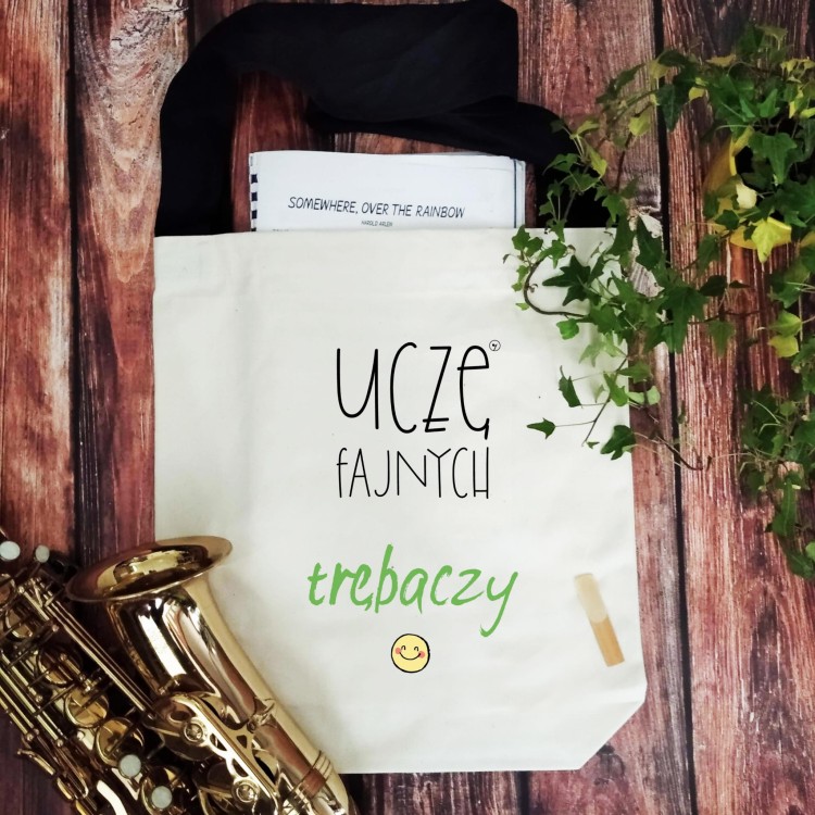 Nauczyciel – Trąbka - Uczę fajnych trębaczy - prezent dla nauczyciela trąbki - Torba na ramię