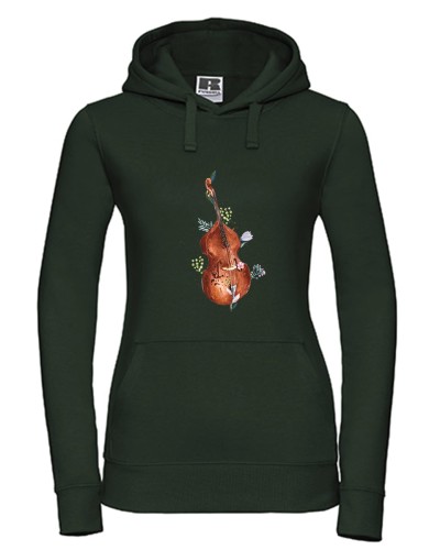 Kontrabas - Kwiaty - Prezent dla kontrabasistki - prezent dla kontrabasisty - Bluza