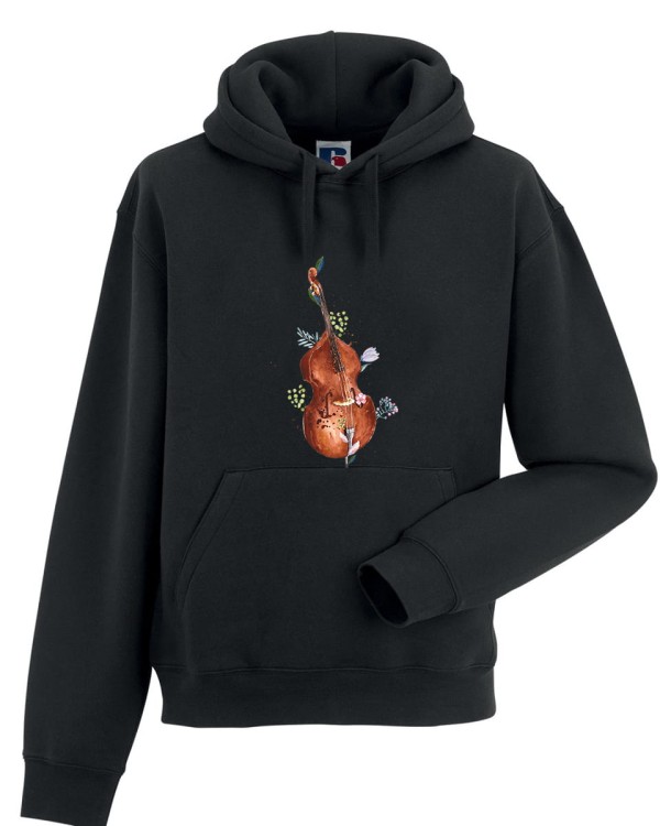 Kontrabas - Kwiaty - Prezent dla kontrabasistki - prezent dla kontrabasisty - Bluza