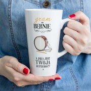 Bęben - Gram na bębnie a jaka jest Twoja supermoc? - Perkusistka - Perkusista - Prezent dla perkusisty - Kubek latte
