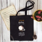 Bęben - Gram na bębnie a jaka jest Twoja supermoc? - Perkusistka - Perkusista - Prezent dla perkusisty - Torba 2 ucha