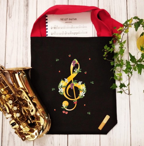 Klucz wiolinowy - Lato - Prezent dla muzyka - Torba na ramię