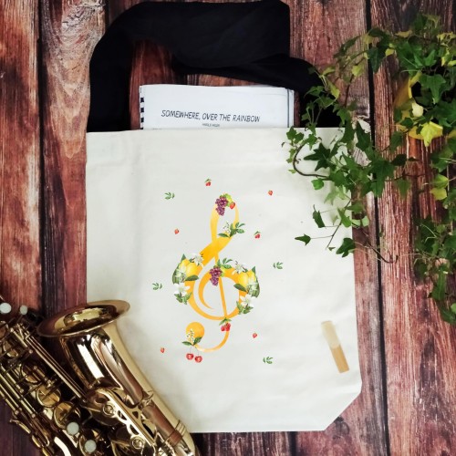 Klucz wiolinowy - Lato - Prezent dla muzyka - Torba na ramię