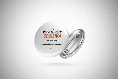 Obój - Oboistka - Prezent dla oboistki - Prześliczna oboistka - Przypinka