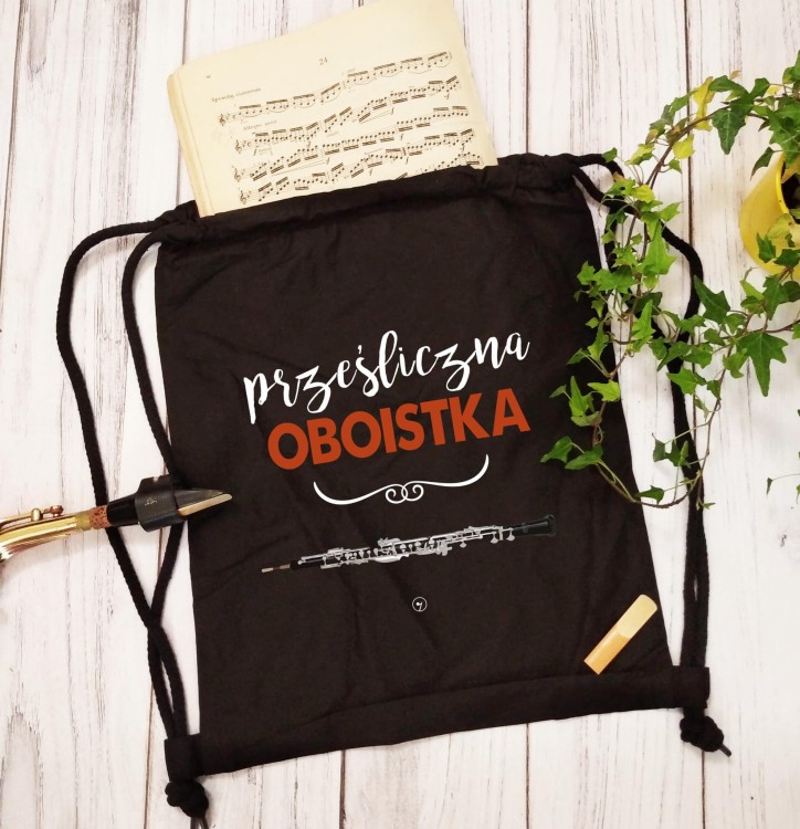 Obój - Oboistka - Prezent dla oboistki - Prześliczna oboistka - Worek plecak