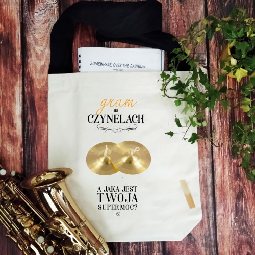 Czynele - Gram na czynelach a jaka jest Twoja supermoc? - Perkusistka - Perkusista - Torba na ramię