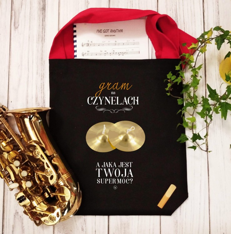 Czynele - Gram na czynelach a jaka jest Twoja supermoc? - Perkusistka - Perkusista - Torba na ramię