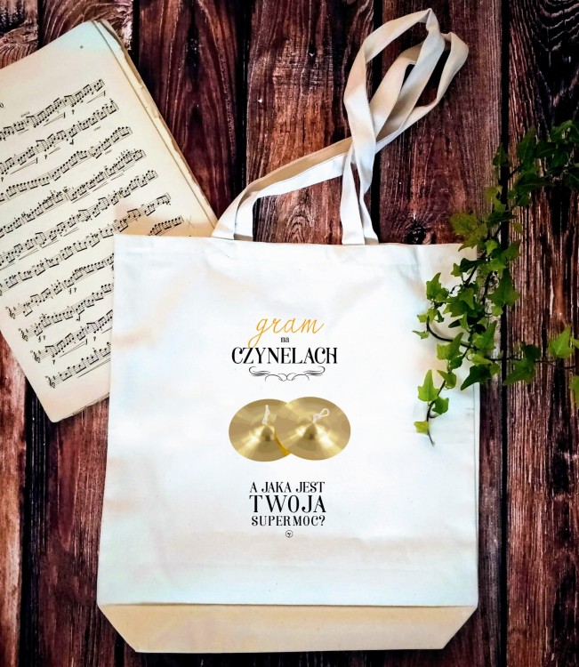 Czynele - Gram na czynelach a jaka jest Twoja supermoc? - Perkusistka - Perkusista - Torba 2 ucha