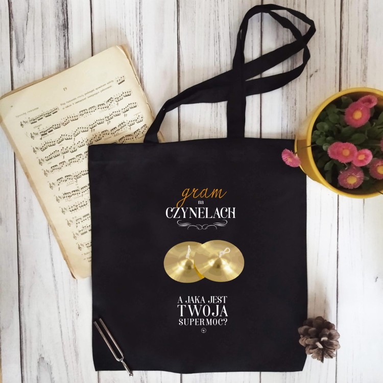 Czynele - Gram na czynelach a jaka jest Twoja supermoc? - Perkusistka - Perkusista - Torba 2 ucha