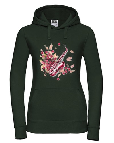 Saksofon - Saksofon w malinach - Prezent dla saksofonistki - Prezent dla saksofonisty - Bluza z saksofonem – Bluza - Osemkowa.pl - sklep muzyczny - Prezent dla muzyka