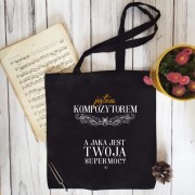 Kompozytor – Kompozytor supermoc - Prezent dla kompozytora – Prezent dla kompozytorki - Torba kompozytora – Torba 2 ucha - osemkowa.pl - prezent dla muzyka