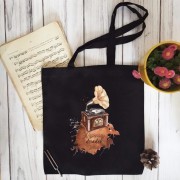 Najlepsza Babcia – Najlepszy Dziadek – Gramofon – Patefon - Prezent dla Babci – Prezent dla dziadka - Dzień Babci i Dziadka – Torba 2 ucha - osemkowa.pl - prezent dla muzyka - upominek dla muzyka
