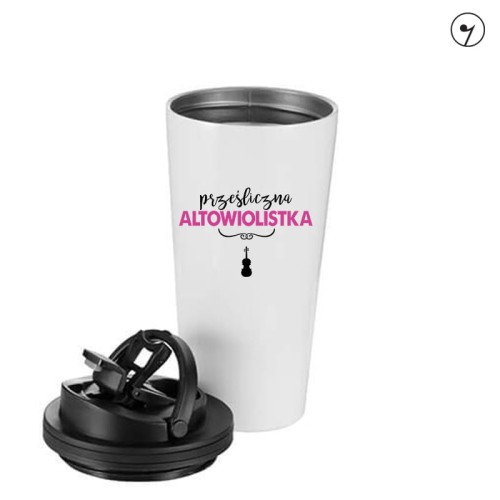 Prześliczna altowiolistka - Altówka - Prezent dla altowiolistki - Kubek altowiolistki - Kubek termiczny - osemkowa.pl - prezent dla muzyka - upominek dla muzyka