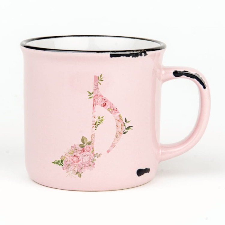 Ósemka - Nutka - Kwiaty - Upominek dla muzyka - Prezent dla muzyka - Kubek retro camper - osemkowa.pl