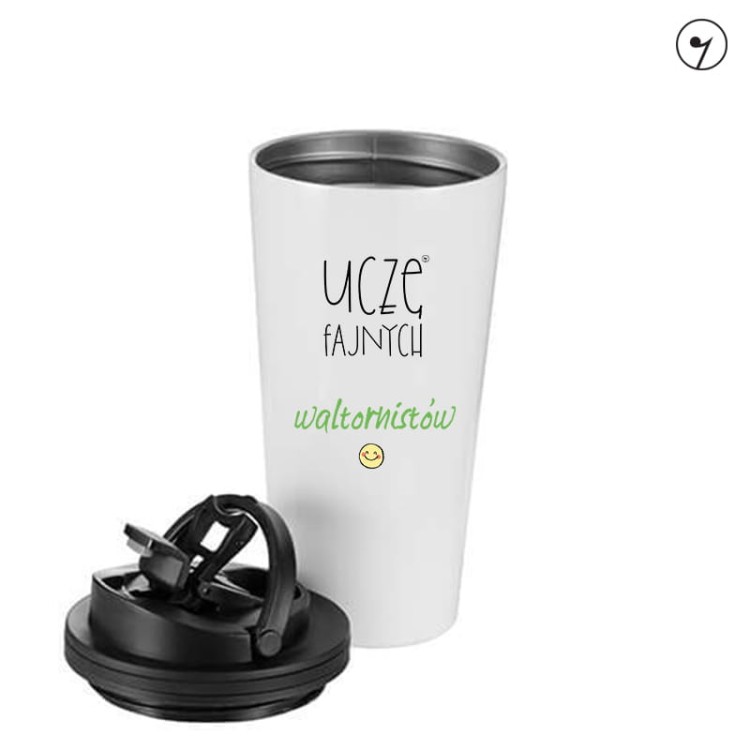 Nauczyciel – Waltornia - Uczę fajnych waltornistów - Prezent dla nauczyciela waltorni - Kubek termiczny - osemkowa.pl