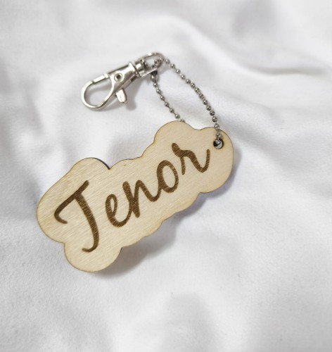 Tenor - Brelok z drewna - Brelok ze sklejki - Prezent dla muzyka - Prezent dla tenora