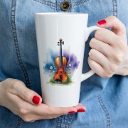 Kubek ze skrzypcami - Upominek dla muzyka - osemkowa.pl