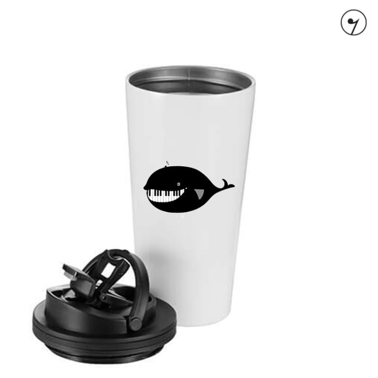 Wieloryb muzyczny - Kubek termiczny