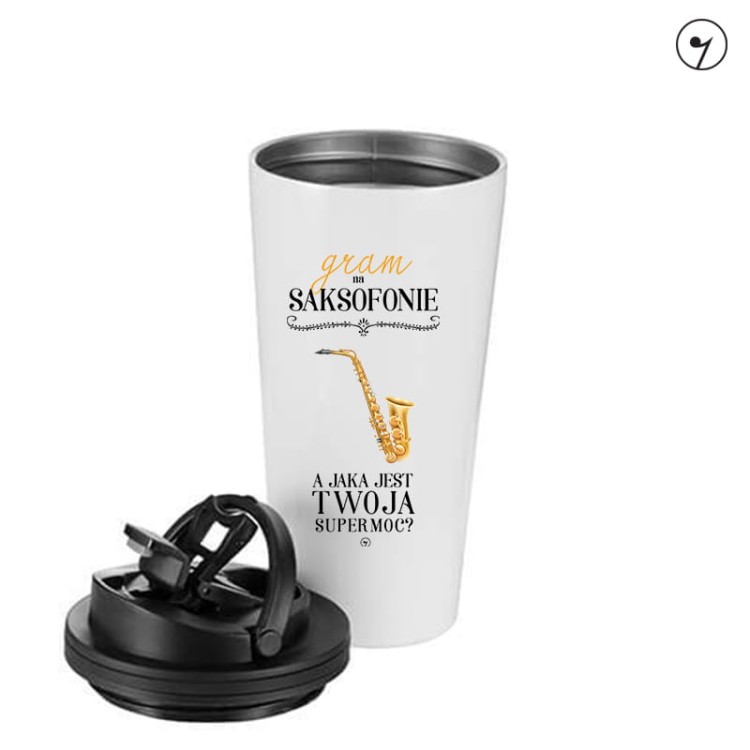 Saksofon - Supermoc - Kubek termiczny