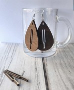 Kolczyki dla dyrygentki - Kolczyki z kamertonem - Prezent dla dyrygentki - osemkowa.pl