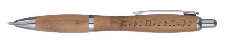 Długopis drewniany - Grawerowane nutki