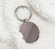 Klucz wiolinowy - Brelok bambusowy z metalowym spodem - Prezent dla muzyka